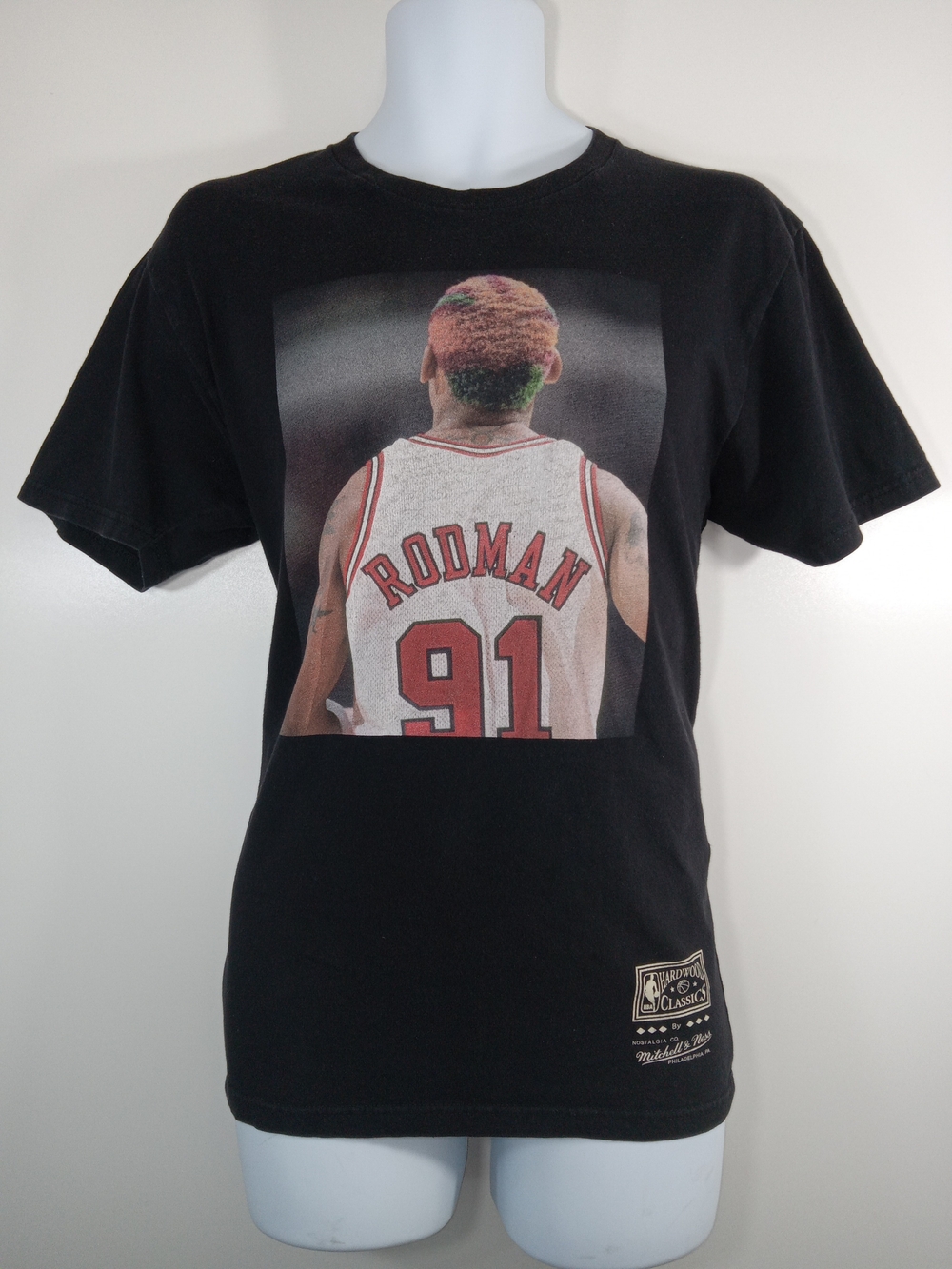 Black Rodman 91 Graphic Short-Sleeve Tee